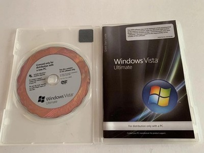 Microsoft Windows Vista Ultimate 32-Bit OEM DVD Disc Quick Start Guide