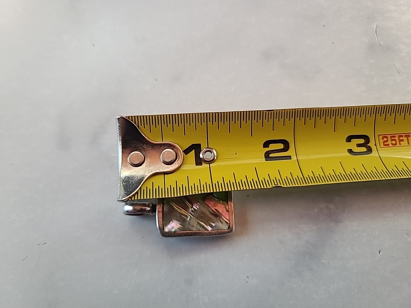 925 Sterling Silver Abalone Shell Rectangular Pen… - image 8