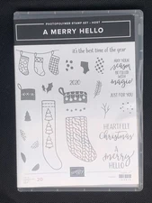 Stampin' Up! A MERRY HELLO Photopolymer Stamp Set 20-PIECE 153615