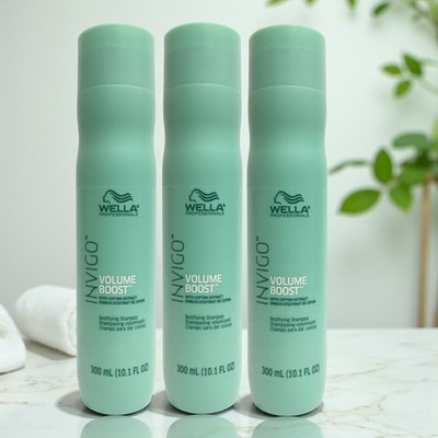 Wella INVIGO Volume Boost Bodifying Shampoo 10.1oz LOT OF 3