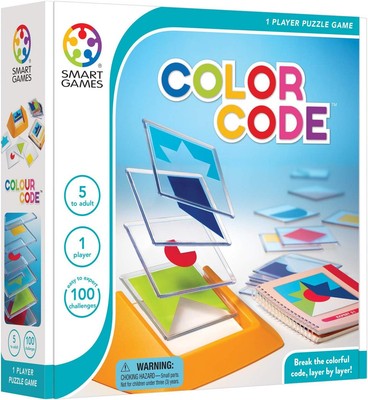 Smart Games - Colour Code, Puzzle Game with 100 Challenges, 5+ Years,