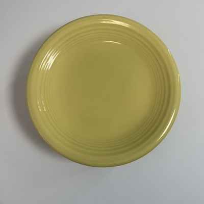 Vintage Gibson Everyday Designs Main Street Yellow Salad Bread Plate ~8''  Lot 6