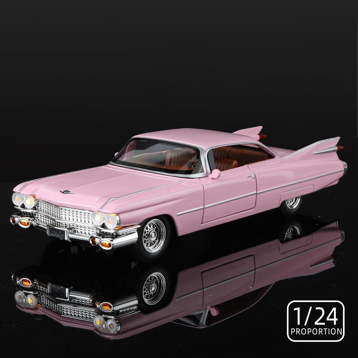 ミニカー street low 1959 cadillac eldorado Cadillac Eldorado 1959 Diecast Model 1:24 Scale Retro Car with
