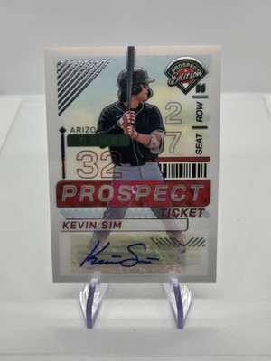 Kevin Sim 2024 Panini Prospect Edition  #147 Silver Prizm Auto Diamondbacks