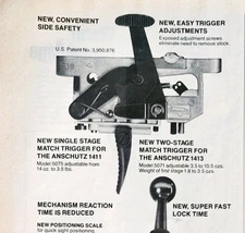 1977 Savage Arms Match Trigger Anschutz Advertisement Hunting Firearms DWQQ4