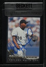 BAS 1994 Leaf Roberto Hernandez #167 Seal of Authenticity Auto 3c7