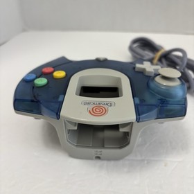 SEGA Dreamcast Controller & VMU Blue Atomic HKT-7700 Lot Tested New Battery Set