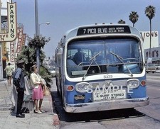 1965 GM FISHBOWL BUS in Los Angeles Photo  (234-Z)