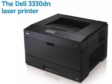 Dell 3330dn Mono Laser Printer A4 USB Network Duplex  PLEASE SEE PICS & COMMENTS