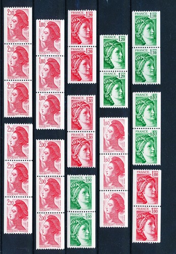 LS35657 France Marianne definitives fine lot MNH