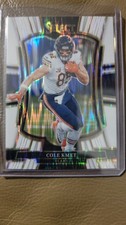 2025 Panini Select Cole Kmet Premier Level #174 White Shock Prizm  Bears