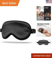 Ultimate Pressure-Free Silk Sleep Mask - Machine Washable  Travel Friendly