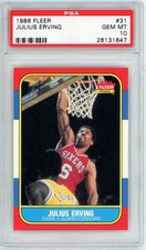 1986 Fleer #31 Julius Erving PSA 10  |  Set Break