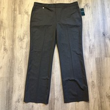  99 Lauren Ralph Lauren Women Size 18 Gray Classic Straight Leg Work Trousers