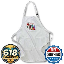 3dRose apr 26678 4 Nativity Merry Christmas Full Length Apron Pockets 22x30