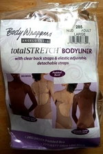 ANGELO LUZIO 285 ADULT NUDE CLEAR STRAPS BODYLINER LEOTARD/SIZE LARGE/NEW
