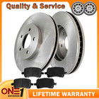 Front Disc Rotors and Brake Pads for Malibu Cobalt Pontiac G6 Aura 5 Lugs Rotor