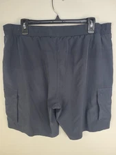 UNIPRO Men’s Athletic Shorts L 36-38 Blue Qwick-Dry Stretch Activewear Gym Runni