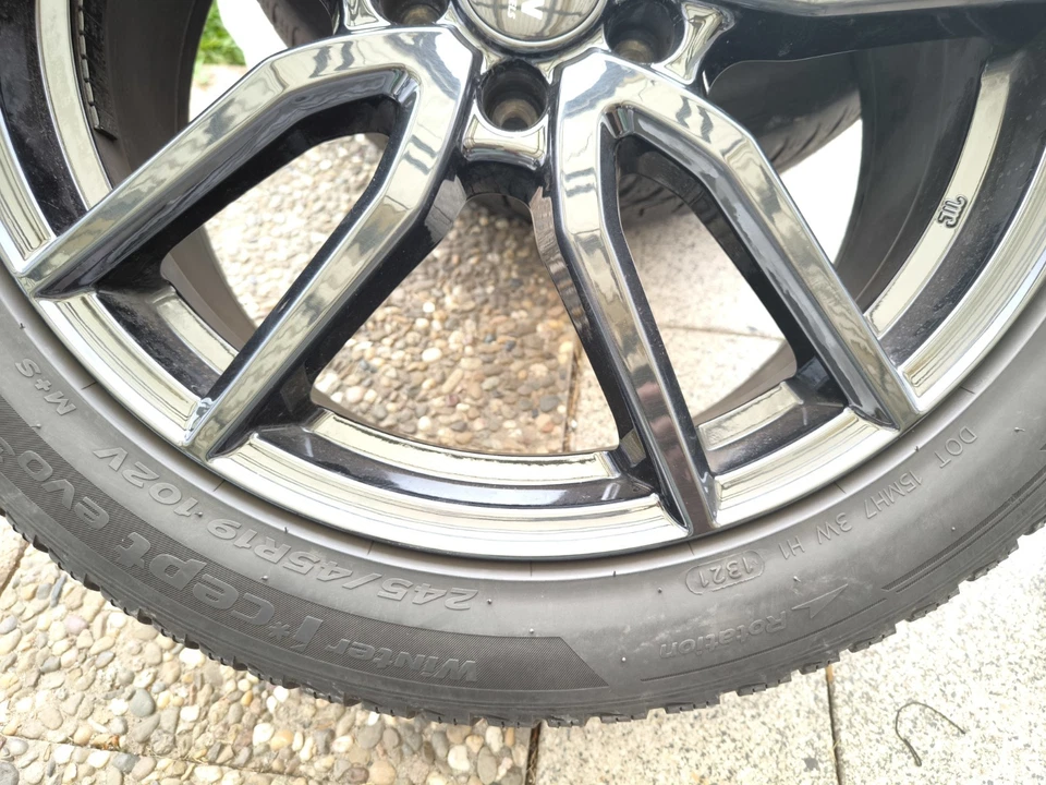 Mercedes Winter Kompletträder 245 45 19 ,Platin Alufelgen 8Jx19 ET 44 - Bild 4 von 4