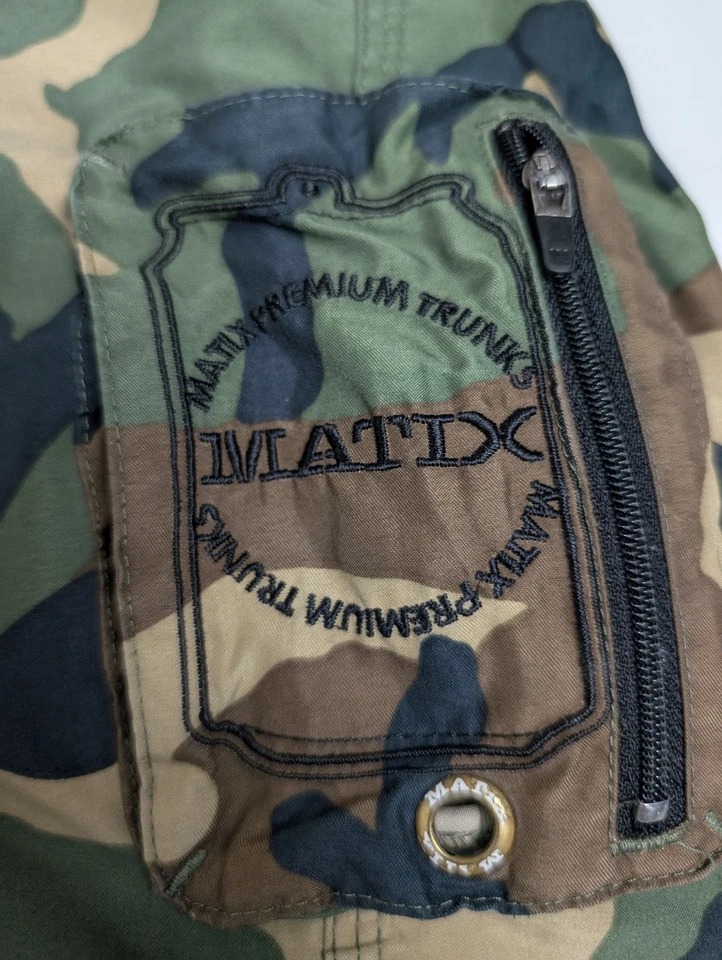 Pantalones Cortos de Carga Matix Camuflados 36" Cintura 21" Costura Exterior Para Hombre Estilo Militar Board Shorts Foto 3 de 4