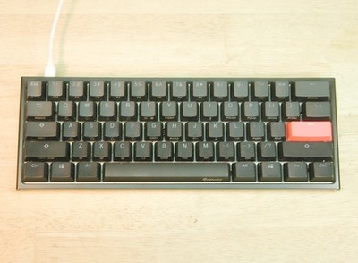 Ducky One 2 - MINI RGB KEYBOARD -wired/60% mechanical, Cherry MX Red keys, minty