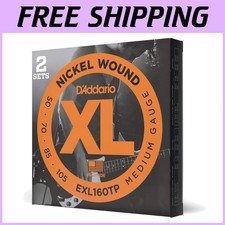 D'Addario XL Nickel Bass Strings, Long Scale 50-105, 2-Pack