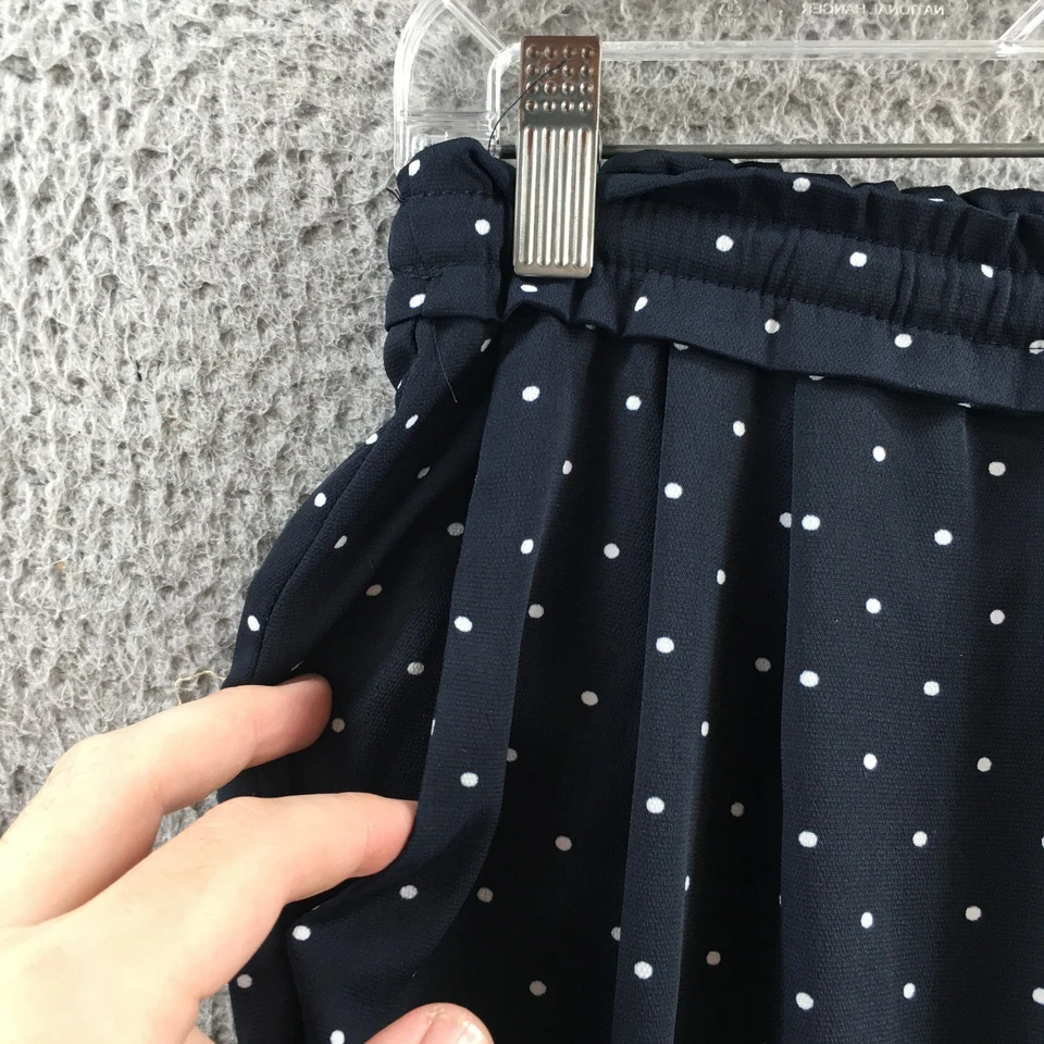 Pantalón corto Zara básico para mujer S (real 29x26,5) azul lunares informal Foto 3 de 4