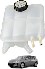 Front Engine Coolant Reservoir Tank with Cap Compatible with 2004-2013 Mazda 3,