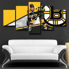 David Pastrnak Boston Bruins Right wing NHL Hockey 5 Piece Panel Canvas Wall Art