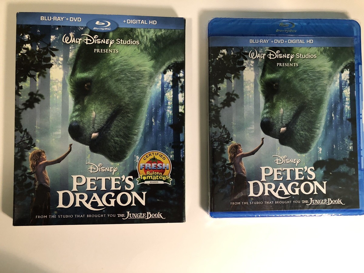 New 2016 Disney Pete's Dragon Blu-ray DVD with Robert Redford and