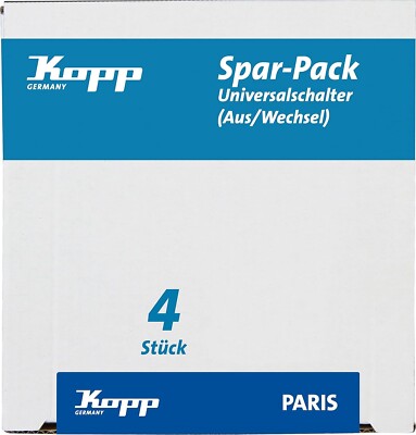 Kopp Paris Profipack Aus-Wechselschalter Universalschalter AUS EIN Lichtschalter