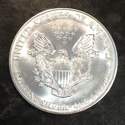 1995年 アメリカンイーグル シルバー 1995 Uncirculated American Silver Eagle US Mint Issue 1oz Pure