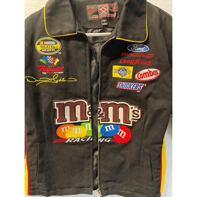 Vintage Nascar M&M Racing Team Jacket #38 Jeff Hamilton Designs