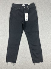 Just Jeans NWT Women's Jeans Vtg Straight Sky High Rise Crop Size 10 W29" Black
