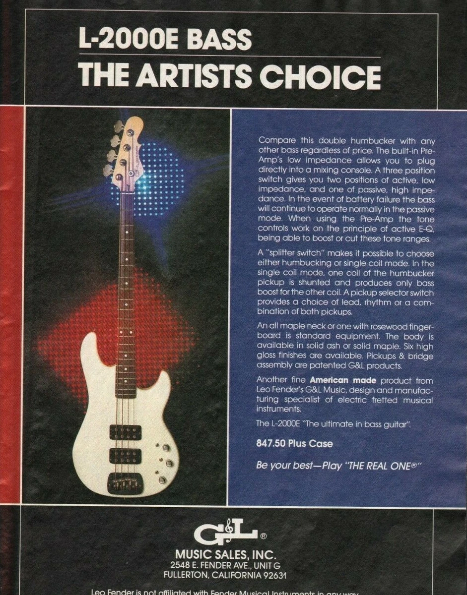 G&l artists 2024