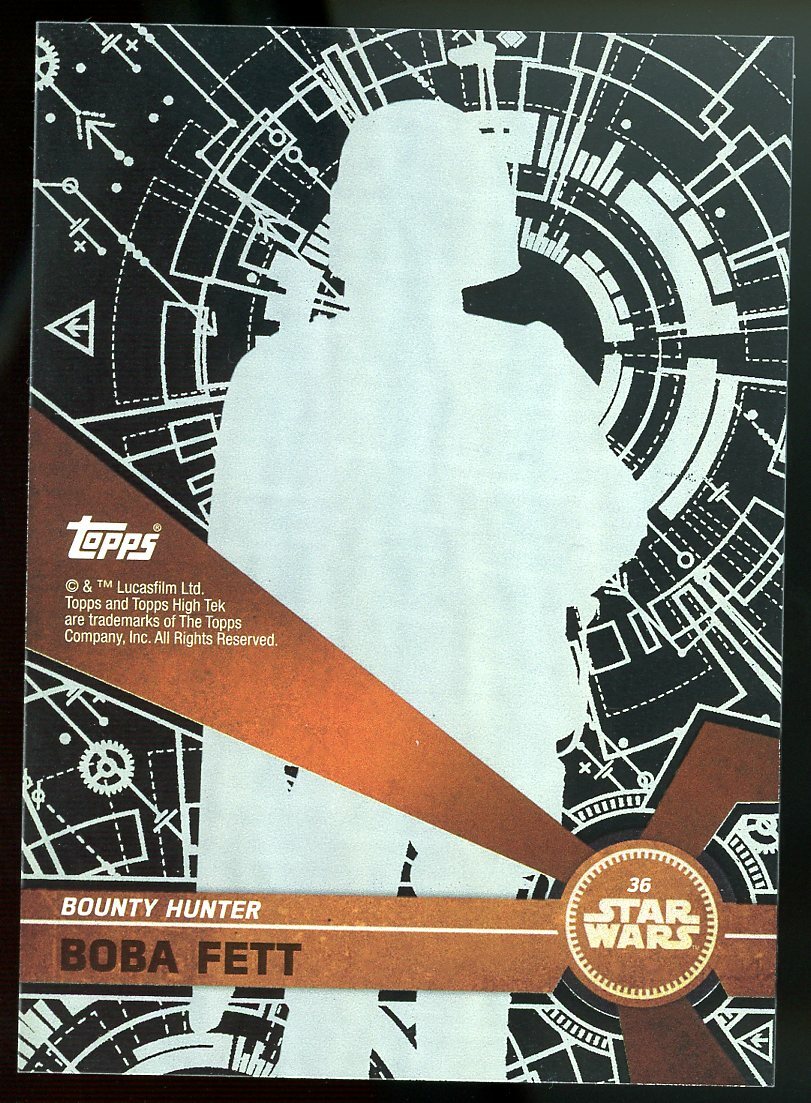 BOBA FETT 2017 Topps Star Wars High Tek Form 1 Pattern 3 #36