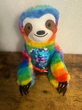Rainbow 75 Sloth Plush by Fun Express-10" READ DETAILS