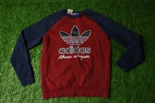 ADIDAS ORIGINAL BOYS YOUNG CASUAL SWEAT SWEATER SWEATSHIRT JUMPER CREW SIZE L