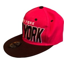 NEW Original Headwear Premium Snapback Pink - New York NY - Hat Cap
