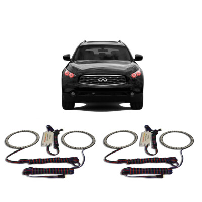 Bright Red Angel Eye Headlight Halo kit for Infiniti FX35  09-12