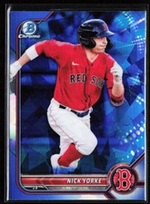 2022 Bowman Chrome Sapphire Edition #BCP-192 Nick Yorke Prospects Boston Red Sox
