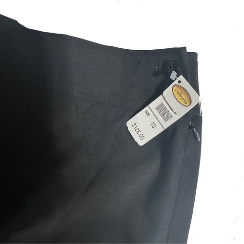 TALBOTS Women’s Wool Trousers Size 10 Black Dress Pants Office High Waist NWT - Picture 3 of 13