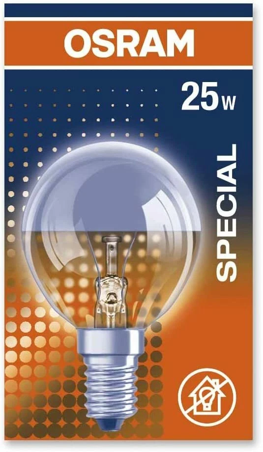 5x Osram Kopfspiegellampe silber E14 25W warmweiß EEK: G (Spektrum A bis G) - Bild 3 von 3