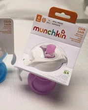 MUNCHKIN - Spill/Bite Proof Spout Sippy Cup - Purple 6 month+ 7oz BPA Free