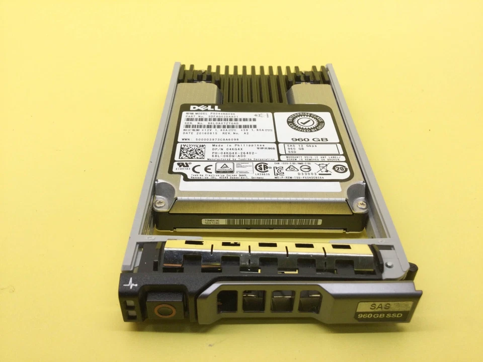 4KG4X for DELL 960GB Read Intensive SAS 12Gb/s 2.5INCH SSD 04KG4X PX04SRB096 - Image 2 of 3