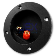 Round Recessed Speaker Binding Post Terminal Connector Plate for Subwoofer