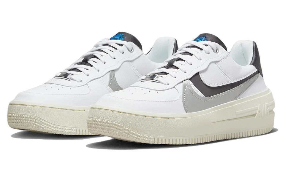 Nike Air Force 1 PLT.AF.ORM LV8 Bajo Blanco Metálico Plateado W - DX3199-100 Foto 3 de 4