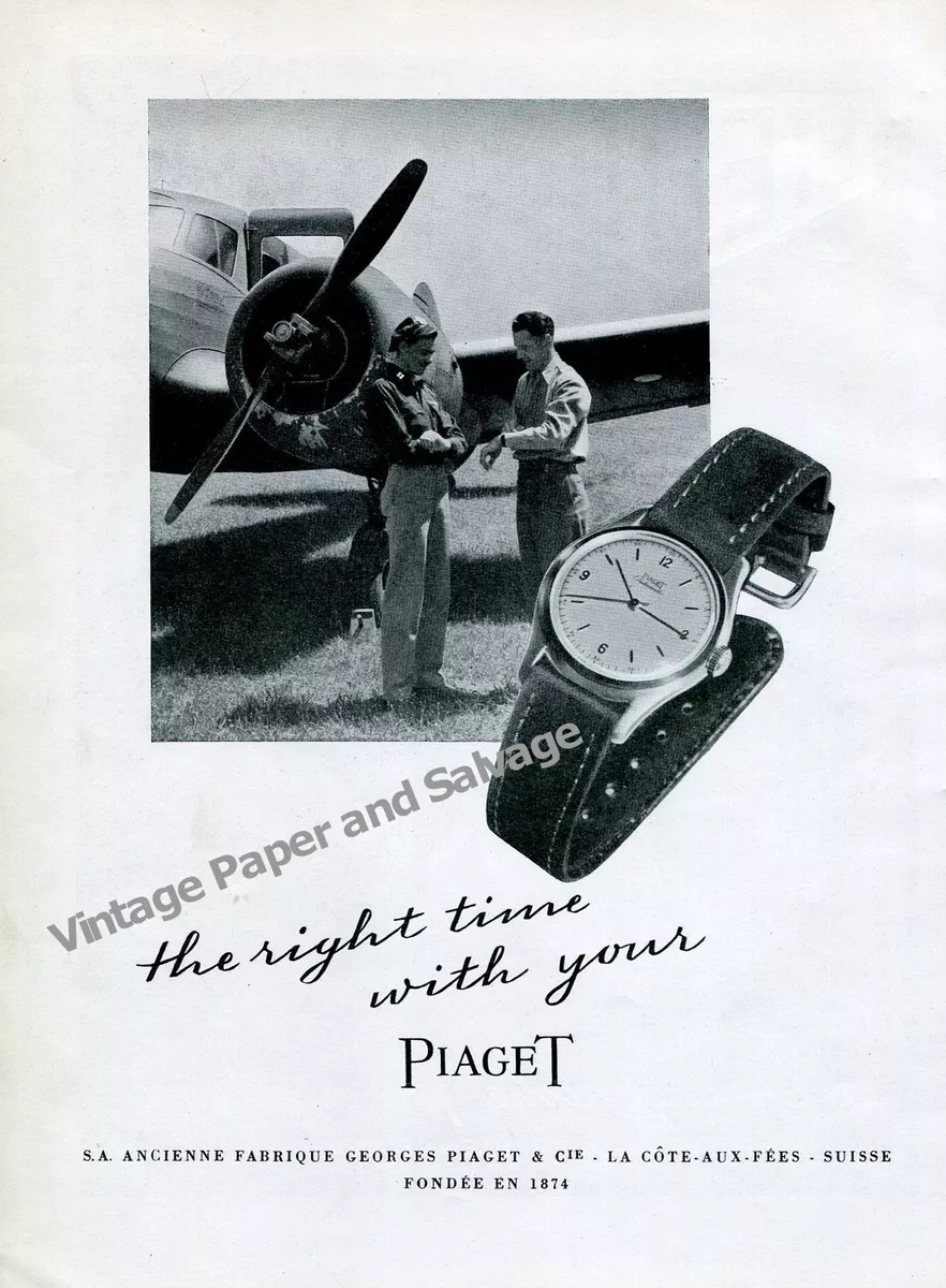 1945 Piaget Watch Company The Right Time with Your Piaget Air