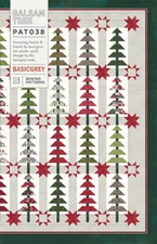 Quilt Pattern BALSAM TREE Moda Jelly Roll Friendly BASIC GREY Christmas HUSTLE