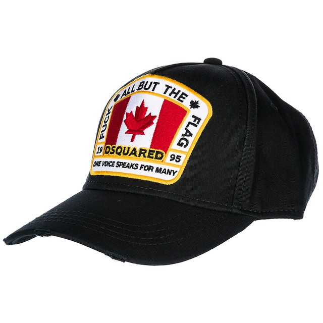 Dsquared2 D2 Canadian Bandiera Baseball 5-panel Cappello Nero | Acquisti  Online su eBay